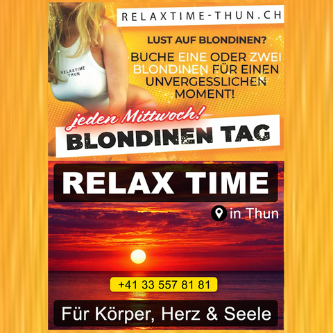 Mittwoch ist Blondinen-Tag - im RELAX TIME Thun